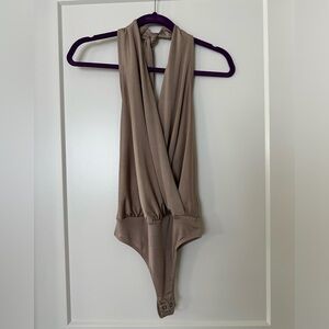 Tan Sleeveless Bodysuit